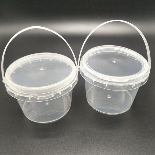 Factory direct sales food-grade portable plastic drum with lid, sealed and water-proof, transparent 0.5 liter keg 500ml