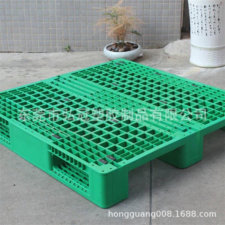 供应福州 厦门 绿色川字型塑胶卡板 加厚塑料托盘  九脚地台板