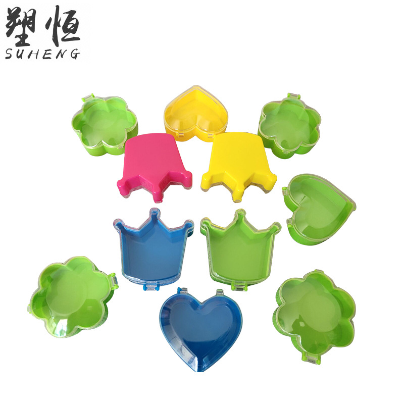 饰品盒模具注塑加工注塑PS心形盒 PP心形盒模具定 制注塑加工