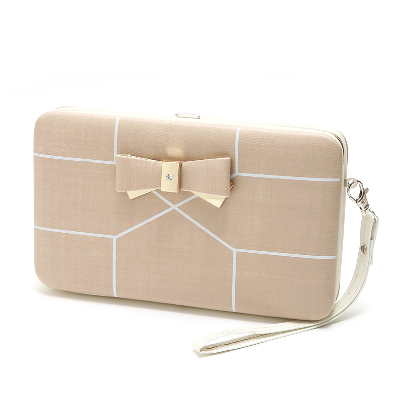 Korean Stripe Printing Bow Wallet display picture 11