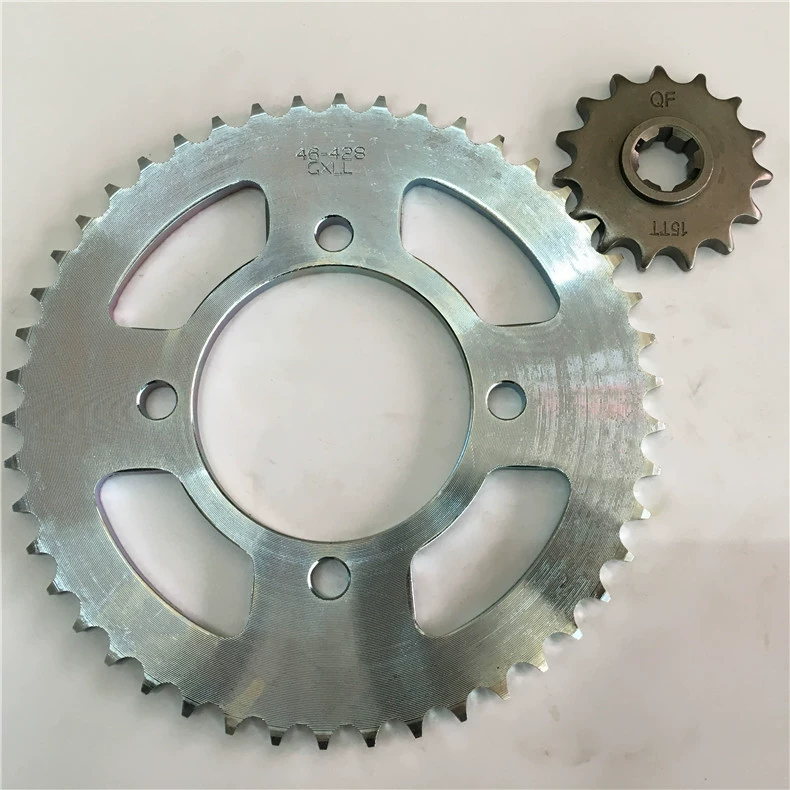 Мотоцикл QS150-A B Storm QS125-A Prince GZ150, большая и маленькая зубчатая звездочка, зубчатая пластина