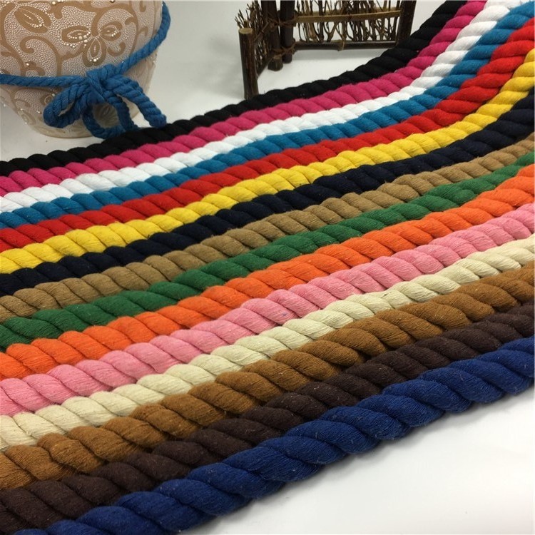 20mm manual accessories Three shares colour Cotton rope Hemp rope Cotton hemp Flower Rope decorate design Lighting Binding accessories