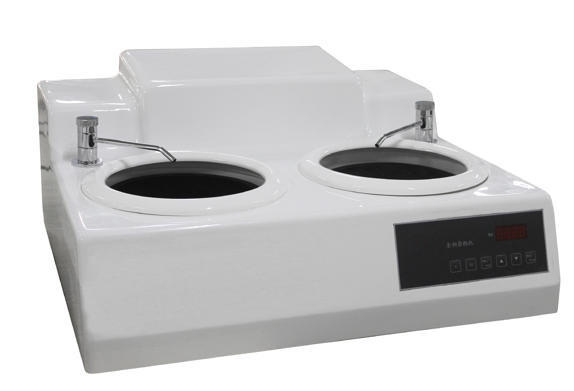 Goral金相双盘单控 双盘双控  无级变速磨抛机 亚克力外壳 9英寸