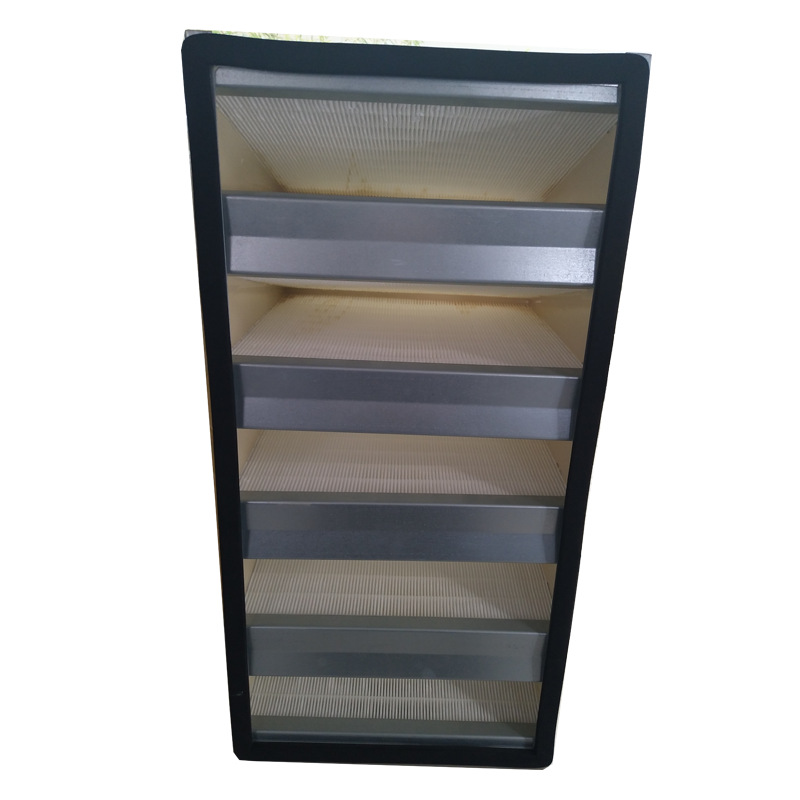 安克林 中央空调终端送风系统亚高效过滤器 V型组合式空气过滤器