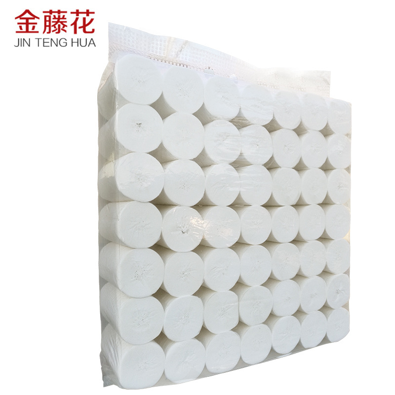 金藤花卫生纸家用实惠装卷纸厂家直销妇婴家用纸巾批发厕纸巾包邮|ms