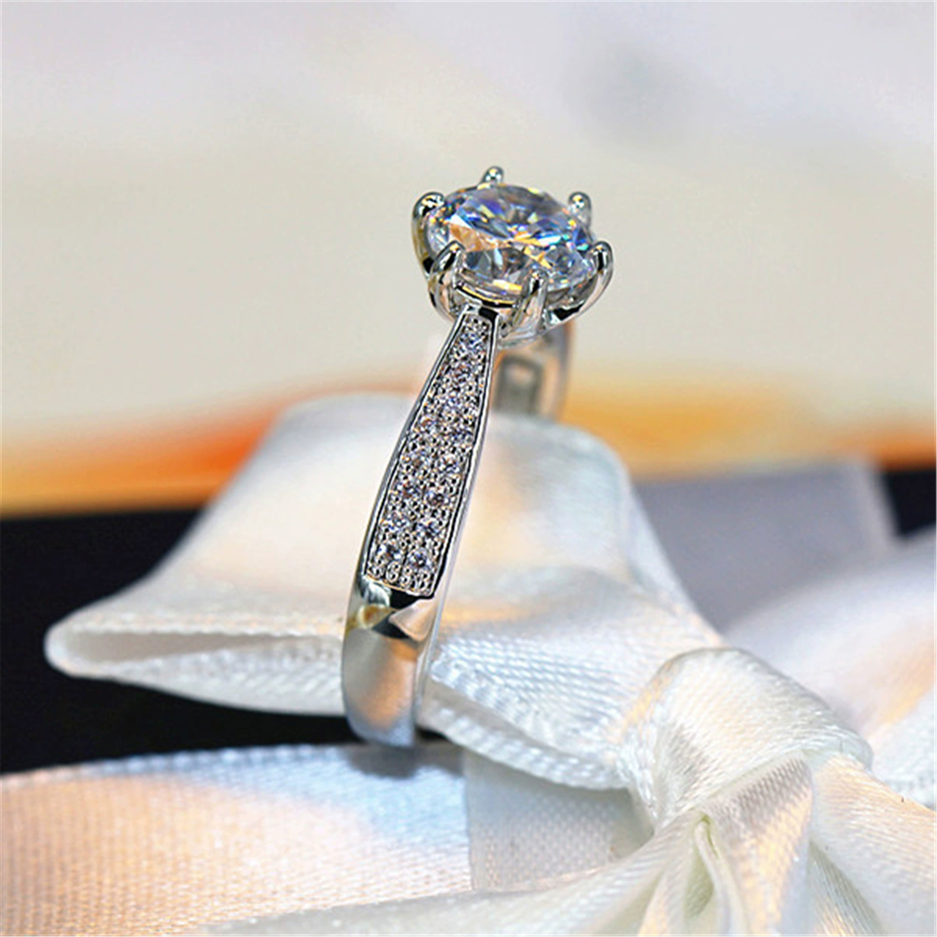 Wedding ring, stone inlay, zirconium, quality ring with stone, creative accessory