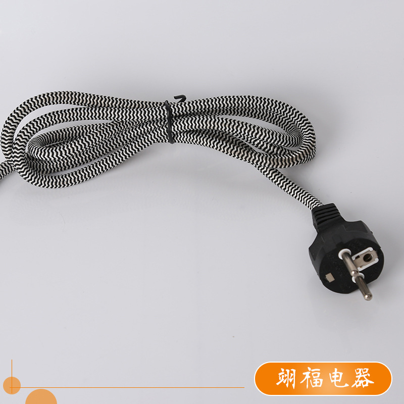 厂家供应欧洲插头 新款欧式对插 欧标电源线插头