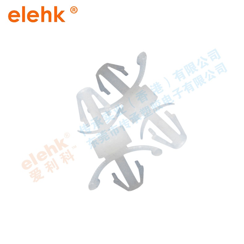 飞机型线夹插销式塑料PC板隔离柱 压锁式线路板支架