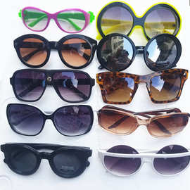 库存处理塑料架太阳镜混批墨镜眼镜新款网红太阳镜女士圆脸