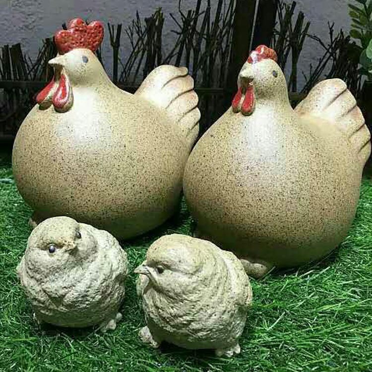 富贵鸡景德镇陶瓷鸡摆件工艺品动物创意家居饰品结婚礼物