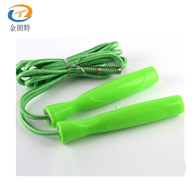 厂家直销成人轴承棉跳绳 户外运动健身多色轴承塑料跳绳