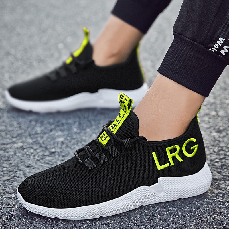 new pattern 2018 ventilation lovers leisure time Cloth shoes Weaving student motion Running shoes Korean Edition direct deal