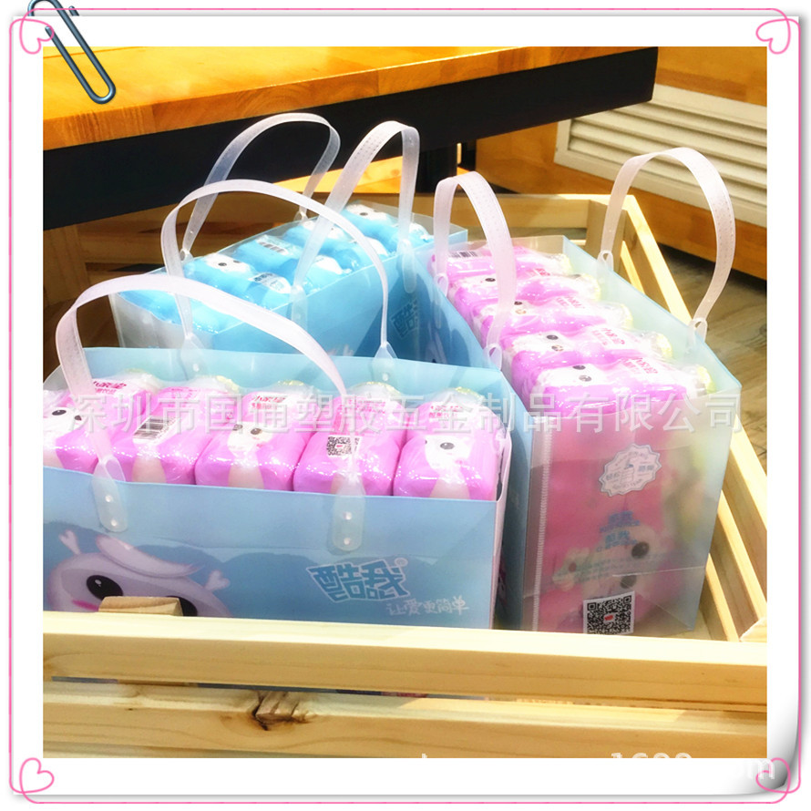 食品箱手提扣 塑料叉耳提手 PE单面花两面花提手