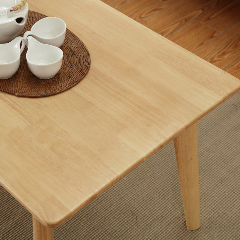 Mesa de Centro Nórdica de Madera Maciza, Diseño Minimalista