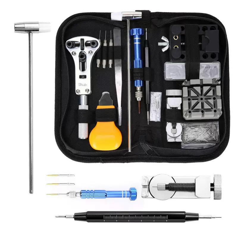 Watch repair, tools set, watch strap, 144 pieces