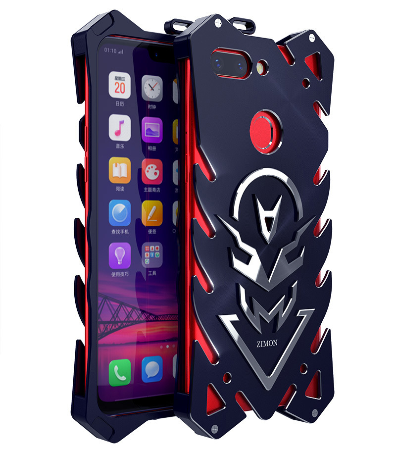SIMON New THOR II Aviation Aluminum Alloy Shockproof Armor Metal Case Cover for OPPO R15 & OPPO R15 Dream Mirror Edition