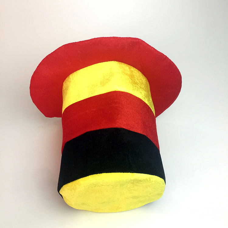 2018 Rusia Copa Mundial de productos del ventilador. Sombrero Alto Alemán. Ventilador de tres colores de sombrero alto. Sombrero de Carnaval a juego de colores