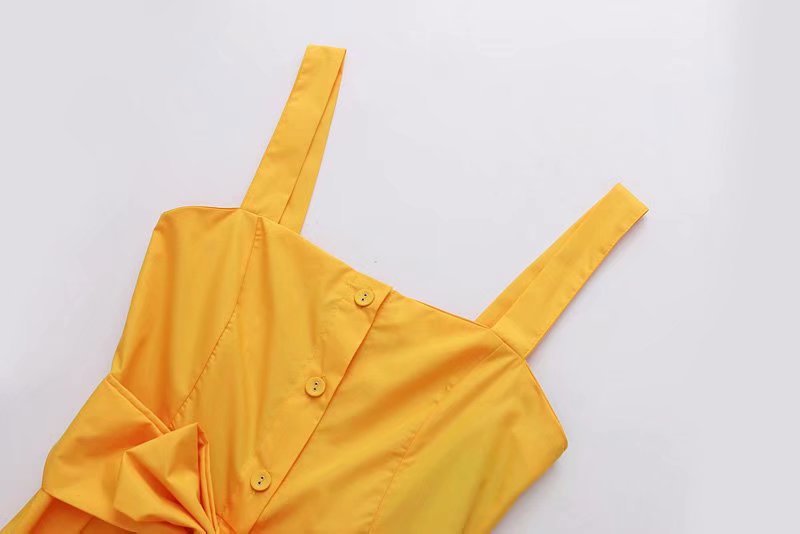 Cotton Fashionskirt(Yellow-S) NHAM4396-Yellow-S