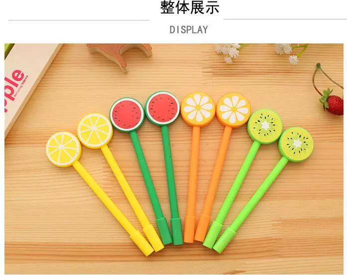 Fruit cute black rollerball pen, wholesale, custom-made
