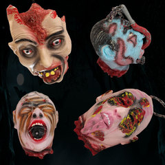 Halloween haunted house bar room horror simulation beheading hanging ghost scary pranks practical jokes decorations props