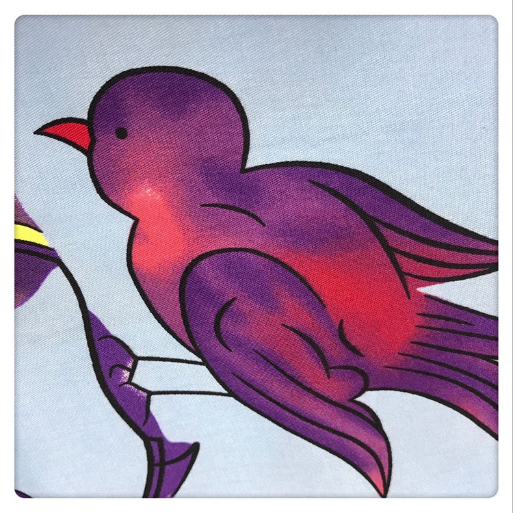 欧美连衣裙印花布 牡丹花 夏衬衫上衣印花面料  全棉斜纹童装印花