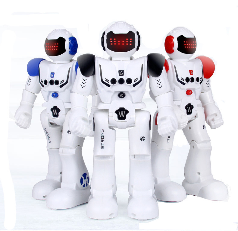 智能机器人充电版遥控手势感应编程早教电动儿童玩具机械战警9930