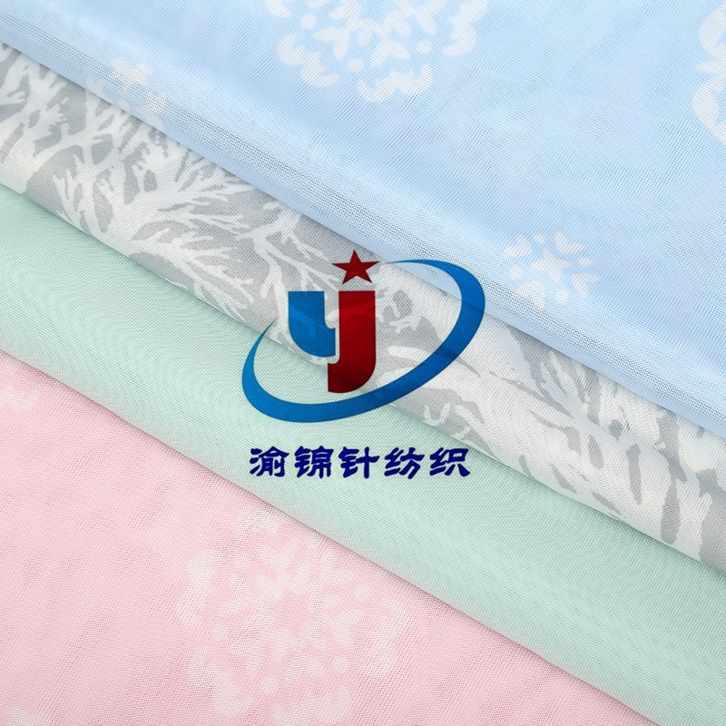 厂家直销：尼龙汗布 接触性冷感穿上用品面料 冷感印花家纺面料