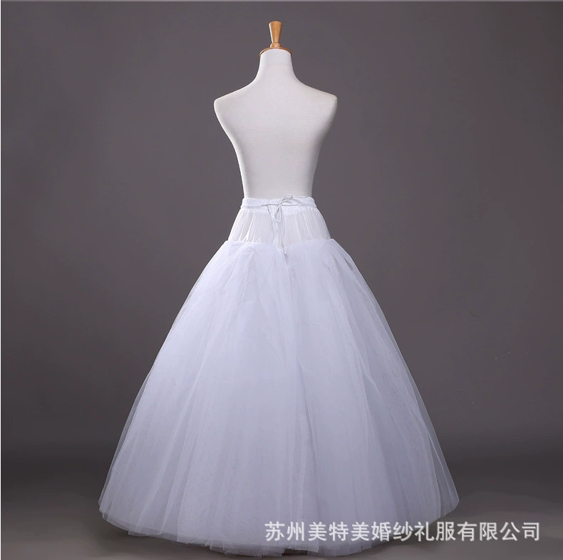 Свадебное платье оптом, жестокая юбка, четырехслойная мягкая подтяжка без костей, Нижняя юбка до пола, Лолита