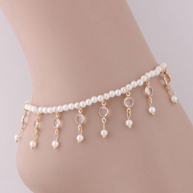 Pearl Anklet Gold