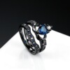 Sapphire ring heart shaped, wish, wholesale