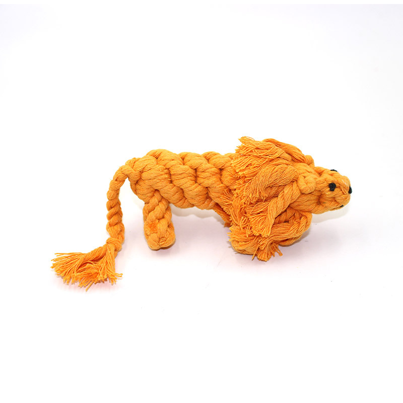 Perro de Mascota de juguete para mascotas nudo de juguete de estilo animal pequeño pato amarillo elefante mordedura cuerda gato perro de juguete image 6