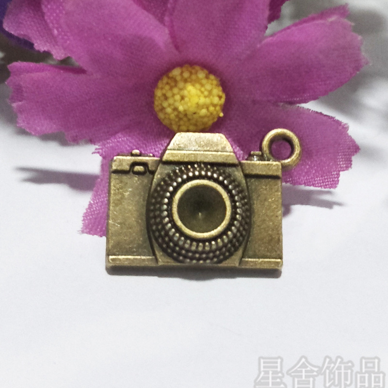 DIY jewelry accessories material factory wholesale 20 * 15MM alloy camera jewelry XS1608GQ