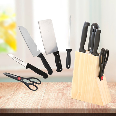 厨房家用套刀 不锈钢厨房菜刀套装 礼品套刀 厨用组合六件套刀具|ru