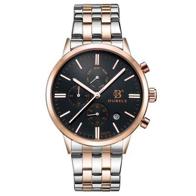 瑞士NOBJN诺铂金外贸手表夜光防水皮带陀飞轮全自动机械手表|ms