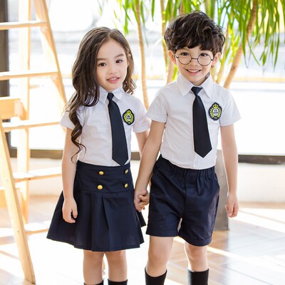 幼兒園小服夏裝2020新款壹年級小學生校服兒童夏季班服套裝畢業照