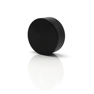 外贸货源新款铝合金磨烟器 直径60mm2层平板研磨器 Herb grinder
