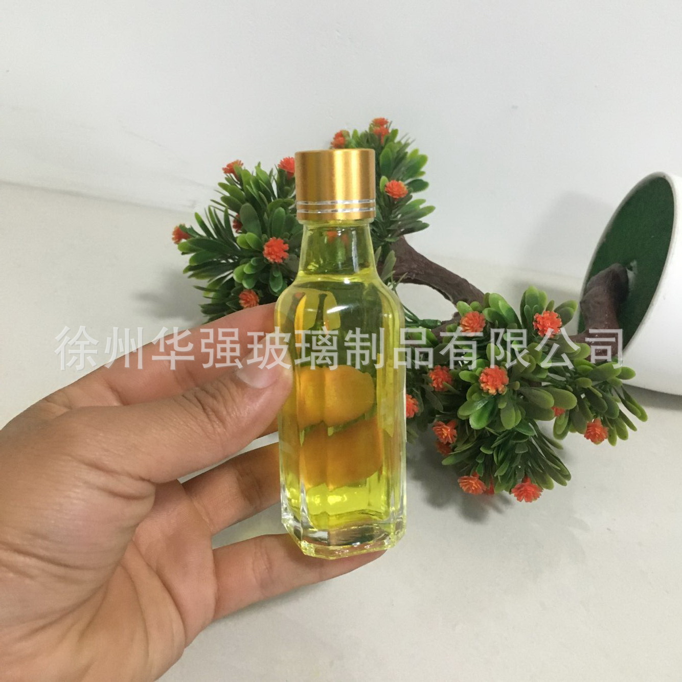 加工定制250ml高端橄榄油瓶一斤装白酒瓶晶白料玻璃山茶油瓶