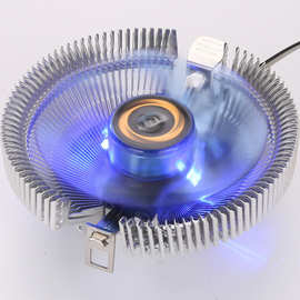 台式电脑CPU风扇 CPU散热器 多平台1155/1150/775/51/56酷炫蓝灯