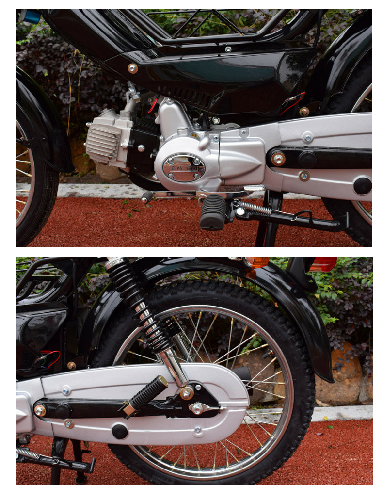 The Entire Vehicle Is a Brand New Jialing 70 Two-Wheel Curved Beam Lightweight Fuel-Saving Moped Fuel Chongqing Engine Motorcycle