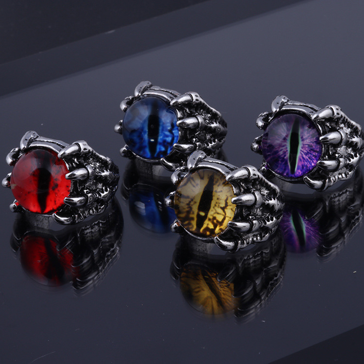 Punk Geometric Alloy Plating Men's Rings display picture 1