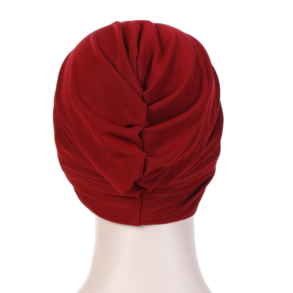 Beanie Hat Hats Type Women's Retro Color Block Solid Color Beanie Hat