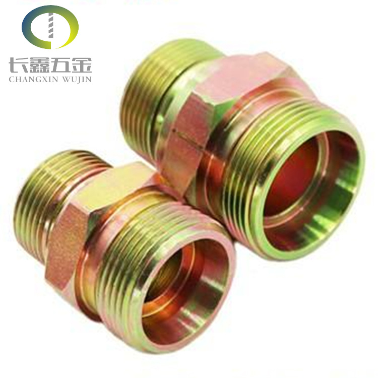 美标内外丝六角滚花铜接头 黄铜车削件 自动车削件 六角双头螺母