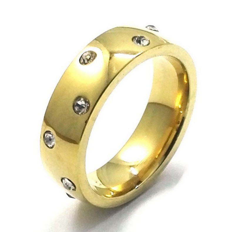 供应首饰 钛钢戒指 韩国戒指 钛钢微镶戒指 女 饰品批发