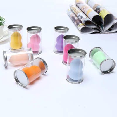 4*6大号A品非乳胶葫芦粉扑泡水变大美妆蛋马口铁罐装粉扑干湿两用|ms