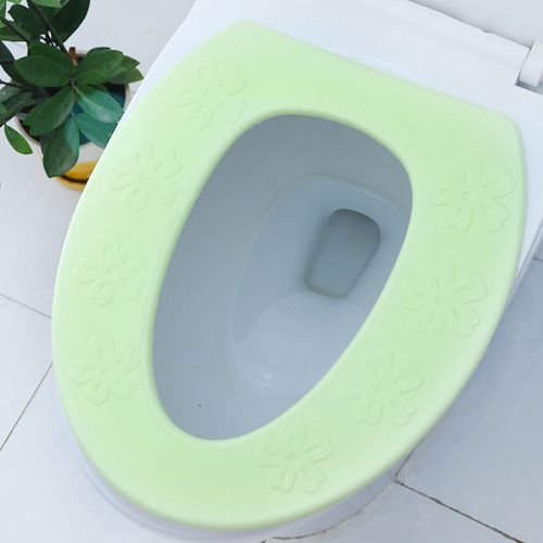 New high-foaming EVA waterproof toilet pad thickened O-type toilet warmer pad in winter Amazon wish