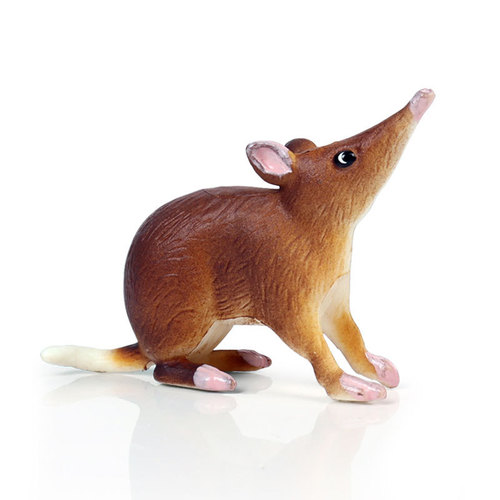 Cross-border simulated wild animal model toy possum, mouse set, children's early education hand-made ornament model