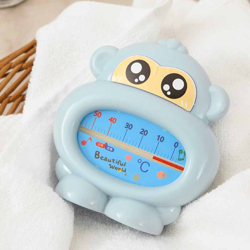 Termómetro de agua/ambiente de doble propósito – diseño de mono, queroseno, preciso, para niños