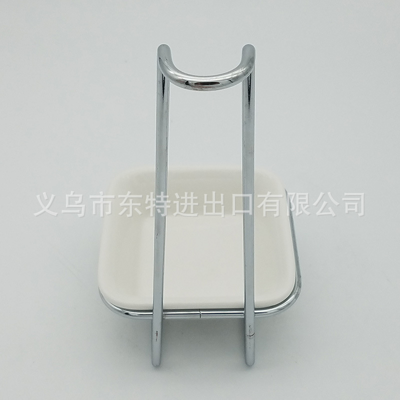Factory direct sales of iron wire soup spoon racks, ceramic bowls, hot pot spoon racks, household soup spoon racks, facing away from ceramic spoon racks detail image 13