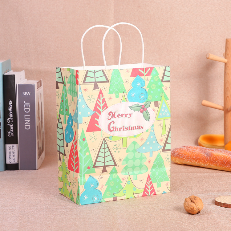 Spot wholesale thick kraft paper bag cus...