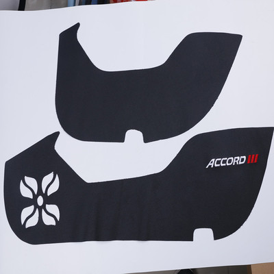 适用于本田10十代雅阁防踢垫车门防踢垫汽车专用皮革 碳纤纹皮革